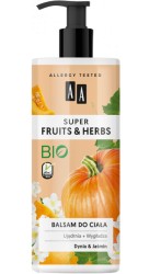 AA Super Fruits & Herbs Balsam do ciała Dynia i Jaśmin 500ml