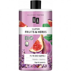 AA Super Fruits Herbs Figa Lawenda Płyn do Kąpieli 750ml