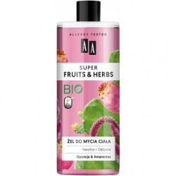 AA Fruits Herbs Opuncja i Amarantus Żel do Mycia Ciała 500ml