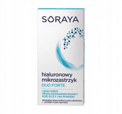 Soraya Hialuronowy Mikrozastrzyk Duo Forte krem przeciwzmarszczkowy pod oczy i na powieki 15ml