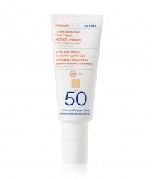 Korres Yoghurt Tinted Sunscreen Face Cream SPF50 40ml - Koloryzujący Krem Ochronny