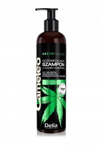 Delia Cameleo Green Hair Care shampoo 250ml - Nawilżająco-wygładzający Szampon z Olejem Konopnym