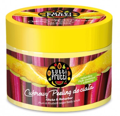 Farmona Tutti Frutti Śliwka & Rabarbar Peeling Cukrowy 300g