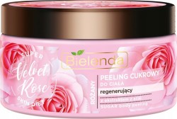 Bielenda Super Skin Diet Velvet Rose Peeling 350g - Regenerujący peeling cukrowy do ciała
