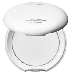 Missha Airy Pot Powder Translucent 5g - matujący puder prasowany