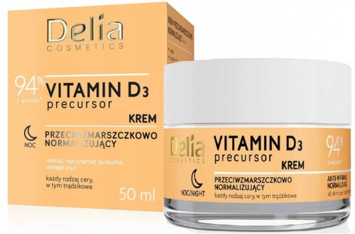 Delia Precursor Vitamin D3 Regenerujący Krem na Noc 50ml
