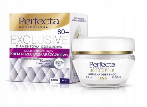 Dax Perfecta Exclusive Diamentowa Odbudowa 80+ 50ml - Multiregenerujący krem przeciwzmarszczkowy