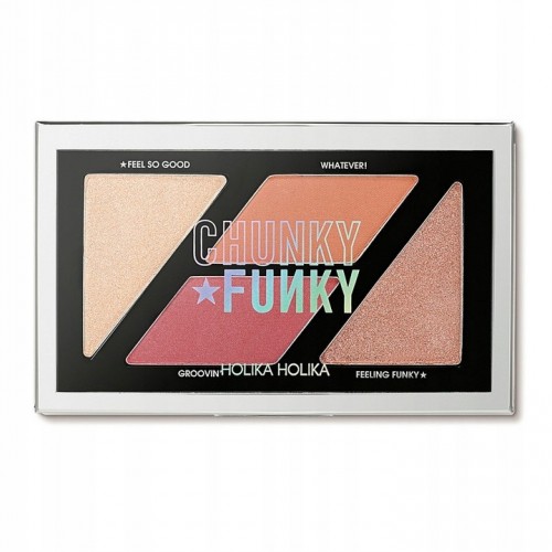 Holika Holika Chunky Funky So Funk Multi Blusher Palette Feel So Good 8g - paletka róż, rozświetlacz