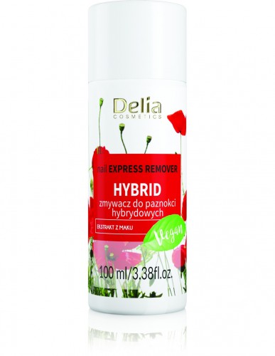 Delia Zmywacz Acetonowy do Lakieru Hybrydowego 100ml