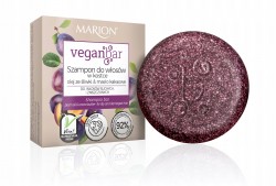 Marion Vegan Bar Szampon do włosów suchych i zniszczonych w kostce z olejem ze śliwki i masłem kakaowym 50g