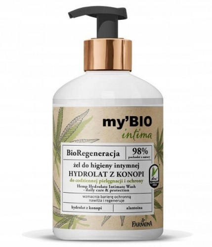 Farmona my`BIO Intima Żel do higieny intymnej Hydrolat z Konopi 250ml