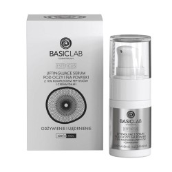 BasicLab Esteticus liftingujące Serum pod oczy i na powieki z 10% kompeksem Peptydów i Ceramidami 15ml