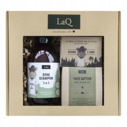 LaQ Dzik Zestaw dla Mężczyzn Szampon 300ml + Masło 50ml + Mydło 85g