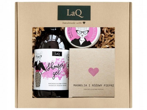 LaQ Kicia Magnolia Zestaw Żel 500ml + Masło 200ml + Mus 100ml