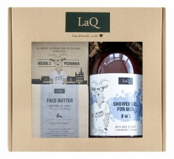 LaQ Kozioł Zestaw dla Mężczyzn Żel 500ml + Masło 50ml + Kostka 85g