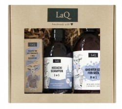 LaQ Kozioł Zestaw dla Mężczyzn Żel 500ml + Szampon 300ml + Olej 30ml