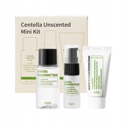 Purito Centella Unscented Mini Kit - zestaw serum + krem + tonik