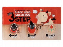 Elizavecca Milky Piggy Black Head 3 Step Solution - 3 etapowy zestaw do oczyszczania skóry nosa z zaskórników