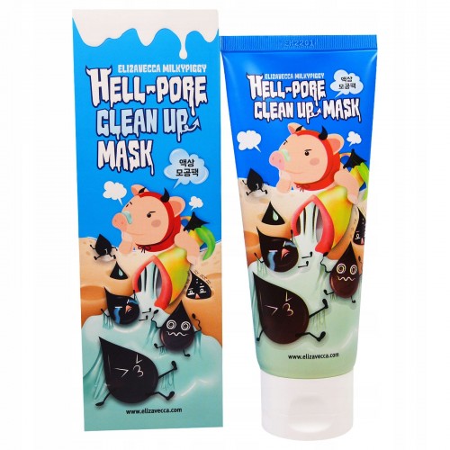 Elizavecca Hell Pore Clean Up Mask 100ml - maska oczyszczająco-wygładzająca