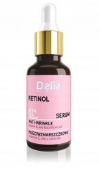 Delia Retinol Serum wygładzające do twarzy, szyi i dekoltu 30ml