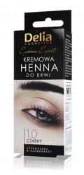 Delia Eyebrow Expert - Kremowa Henna do Brwi 1.0 Czarna