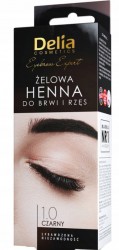Delia Eyebrow Expert - Żelowa Henna do Brwi i Rzęs 1.0 Czarna