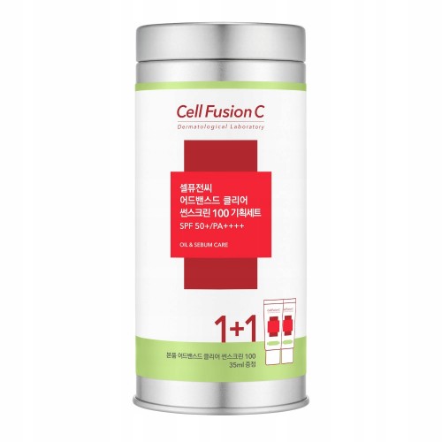 Cell Fusion C Clear Sunscreen 100 SPF48 SET 2x35ml - zestaw kremów z filtrem