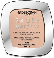 DEBORAH 24ORE PERFECT Matujący puder prasowany 03 ROSE 9 g