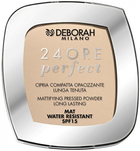 DEBORAH 24ORE PERFECT Matujący puder prasowany 01 LIGHT BEIGE 9 g