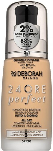 DEBORAH 24ORE PERFECT Podkład nawilżający 3.1 LIGHT GOLD 30 ml