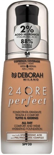 DEBORAH 24ORE PERFECT Podkład nawilżający 4 APRICOT 30 ml