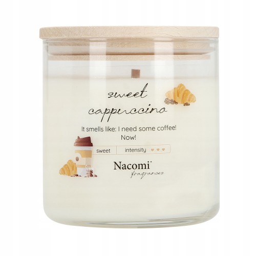 NACOMI SWEET CAPPUCCINO ŚWIECA SOJOWA 450 G