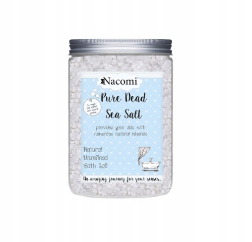 Nacomi Pure Dead Sea Salt sól do kąpieli z minerałami Morza Martwego 1400g