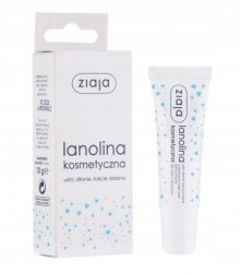 Ziaja LANOLINA 100% usta, dłonie,łokcie,kolana 10g