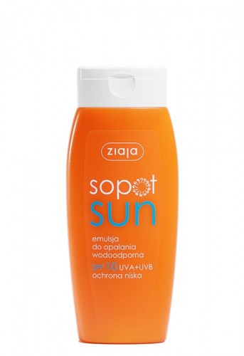 ZIAJA emulsja do opalania wodoodporna SPF10 150ml