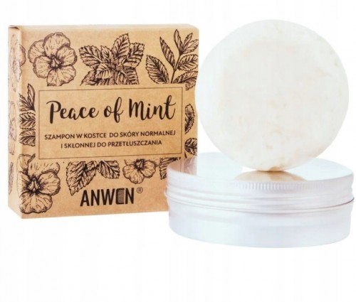 Anwen Peace of mint Szampon w kostce + puszka 75g