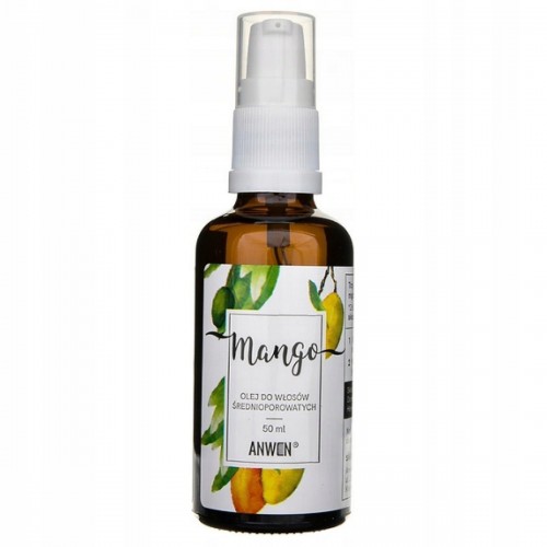 Anwen Olej Mango do włosów średnioporowatych 50 ml