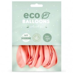 PartyDeco Balony Eco 30 cm pastelowe rumiany różowy 10 szt.