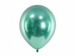 Balony chromowane w kolorze zielonym 50 szt