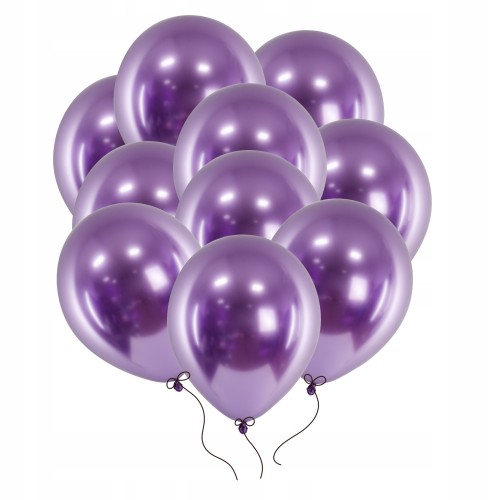 Balony chromowane w kolorze fioletowym 50 szt