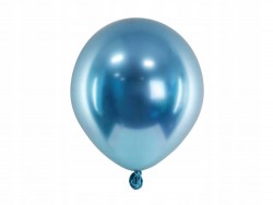 Balony Glossy w kolorze niebieskim 50 szt