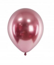 Balony Glossy w kolorze różowym 50 szt
