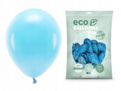 Balony Eco pastelowe 26 cm, jasny niebieski, 100 szt.