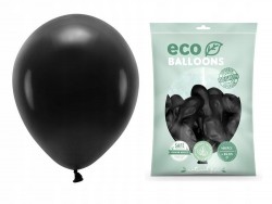 Balony Eco pastelowe 26 cm, czarny, 100 szt.