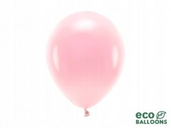 Balony Eco pastelowe 26 cm, różowy, 100 szt.