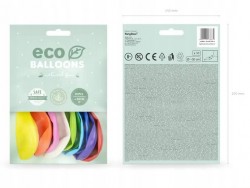 Balony Eco pastelowe 30 cm, mix kolorów, 10 szt.