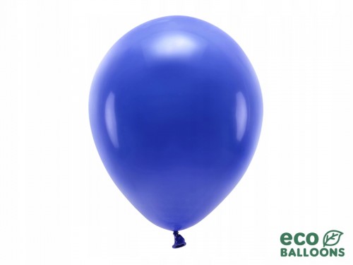 Balony Eco pastelowe 30 cm, granat, 10 szt.