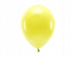 Balony Eco pastelowe 30 cm, żółty, 100 szt.