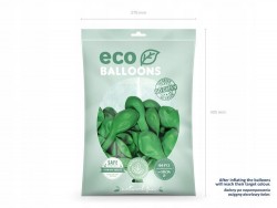 Balony Eco pastelowe 30 cm, zielona trawa zielony, 100 szt.