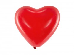 Balon czerwone serca 100 szt. na Walentynki 10''